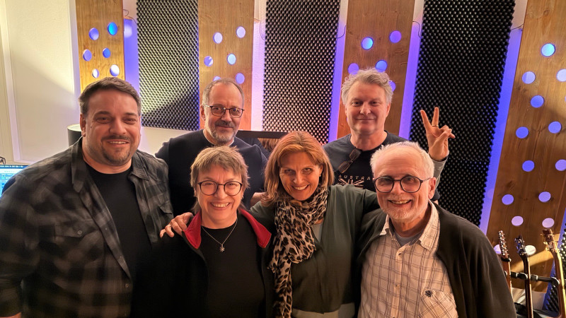 Band im Studio